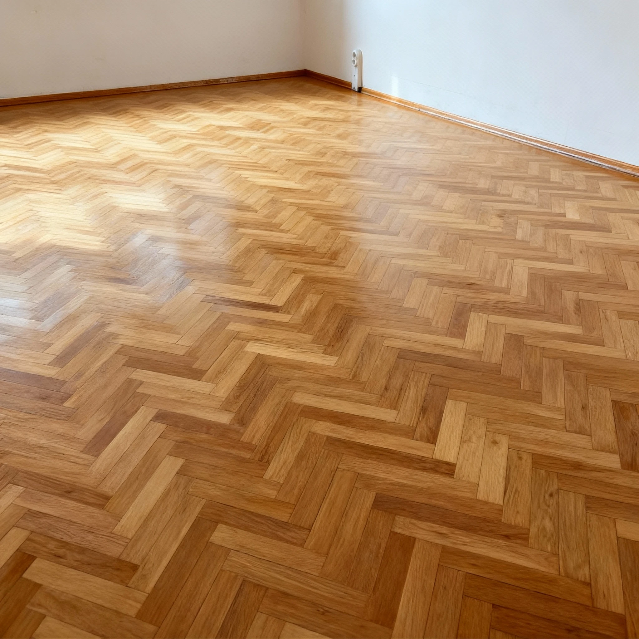 Машини за безпрахово циклене на паркет в действие