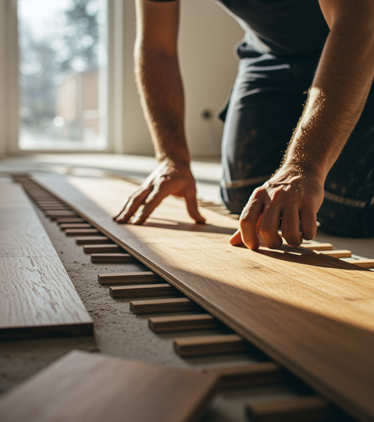 Професионален ремонт и пренареждане на паркет чрез разглобяване и почистване на основата за дълготраен резултат