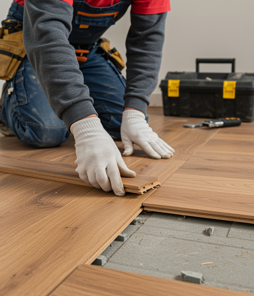 Перфектно нивелирана основа и прецизно лепене на паркет от Италия Паркет за устойчив и луксозен интериор